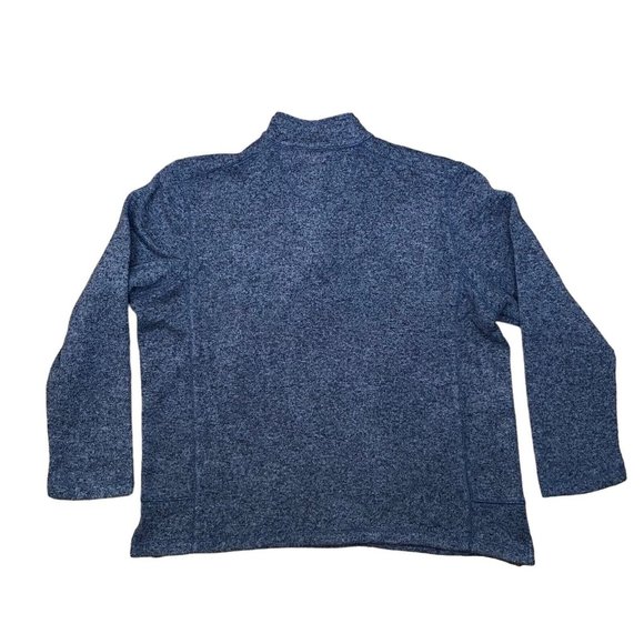 Woolrich Sweater Men's 2XL XXL Blue Fleece Quarter Snap Pullover Sweatshirt - Picture 4 of 5